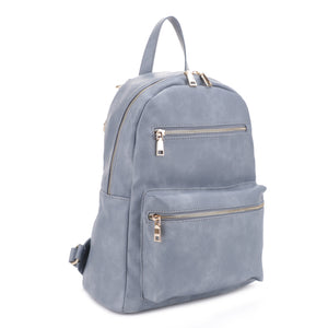 FC20455 Rounded Double Front Pocket Backpack