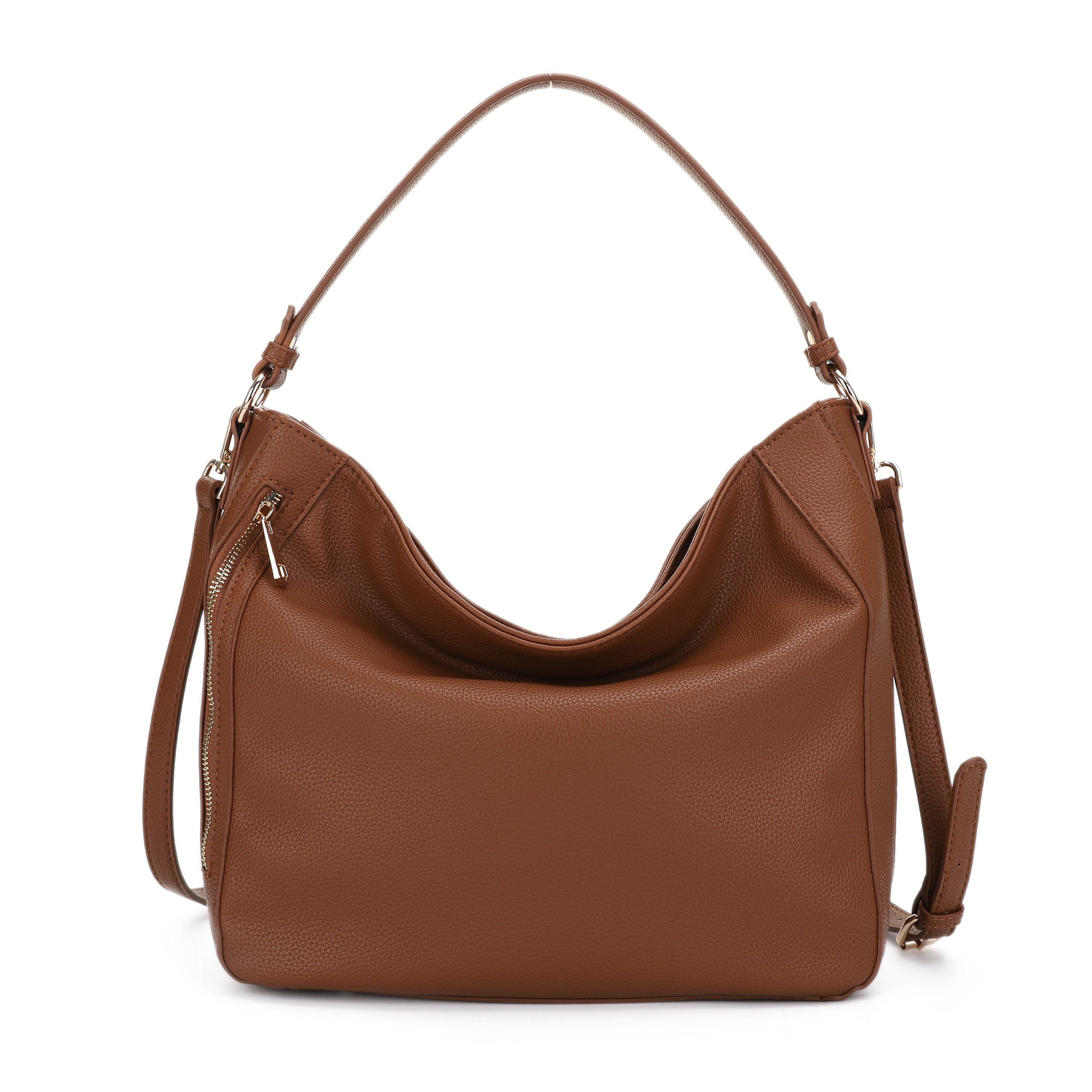 FC20593 Simple Minimalistic Hobo Bag with Side Front Pocket