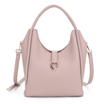 HL20591 Piping Strap Satchel with Strap Flap Accent