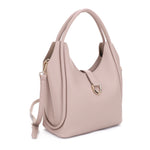 HL20591 Piping Strap Satchel with Strap Flap Accent