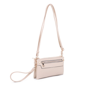 MT20480 Multicompartment Crossbody with Front Zipper Pocket