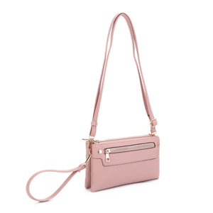 MT20480 Multicompartment Crossbody with Front Zipper Pocket