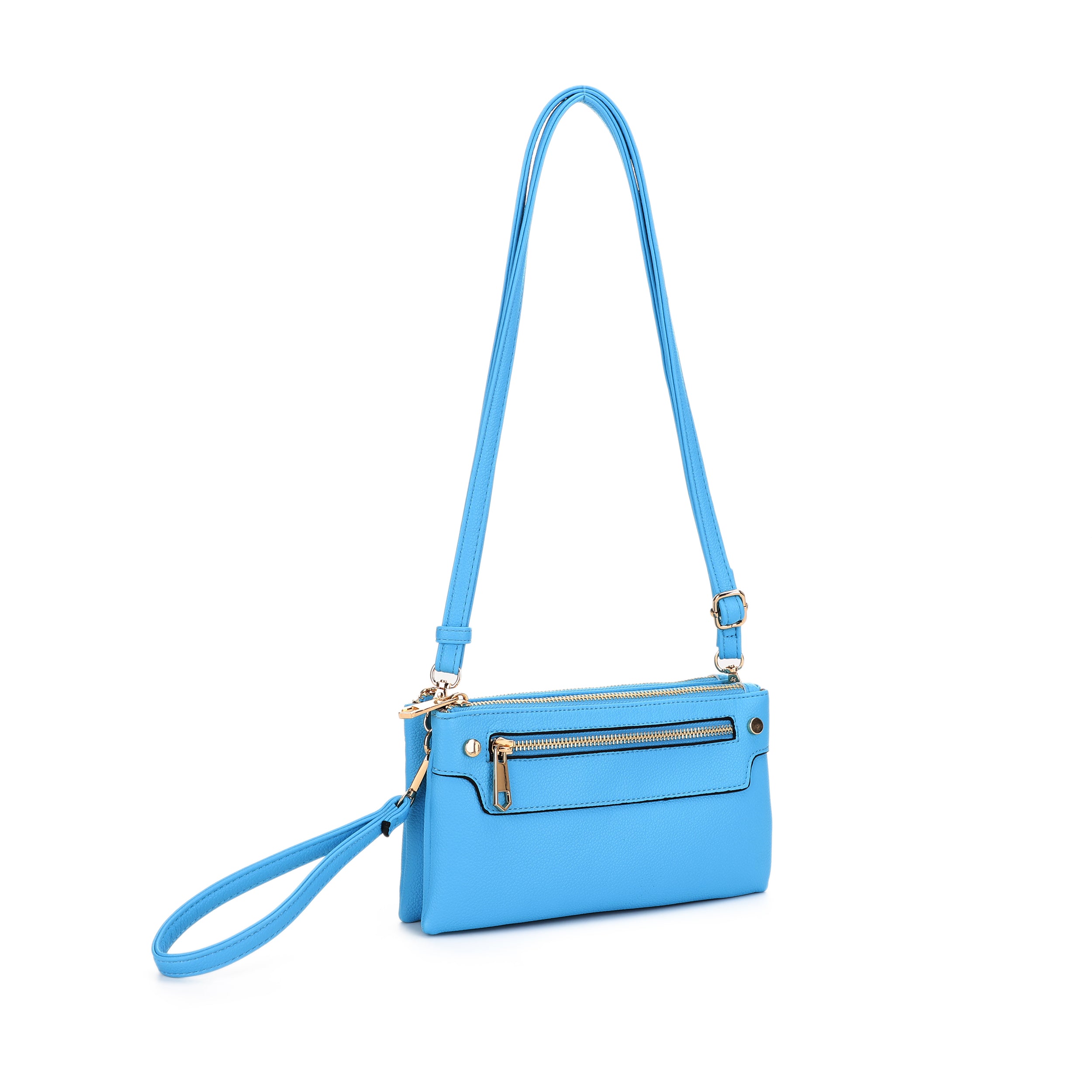 MT20480 Multicompartment Crossbody with Front Zipper Pocket